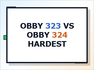 Comparing the Hardest Obby Levels: 323 Vs. 324